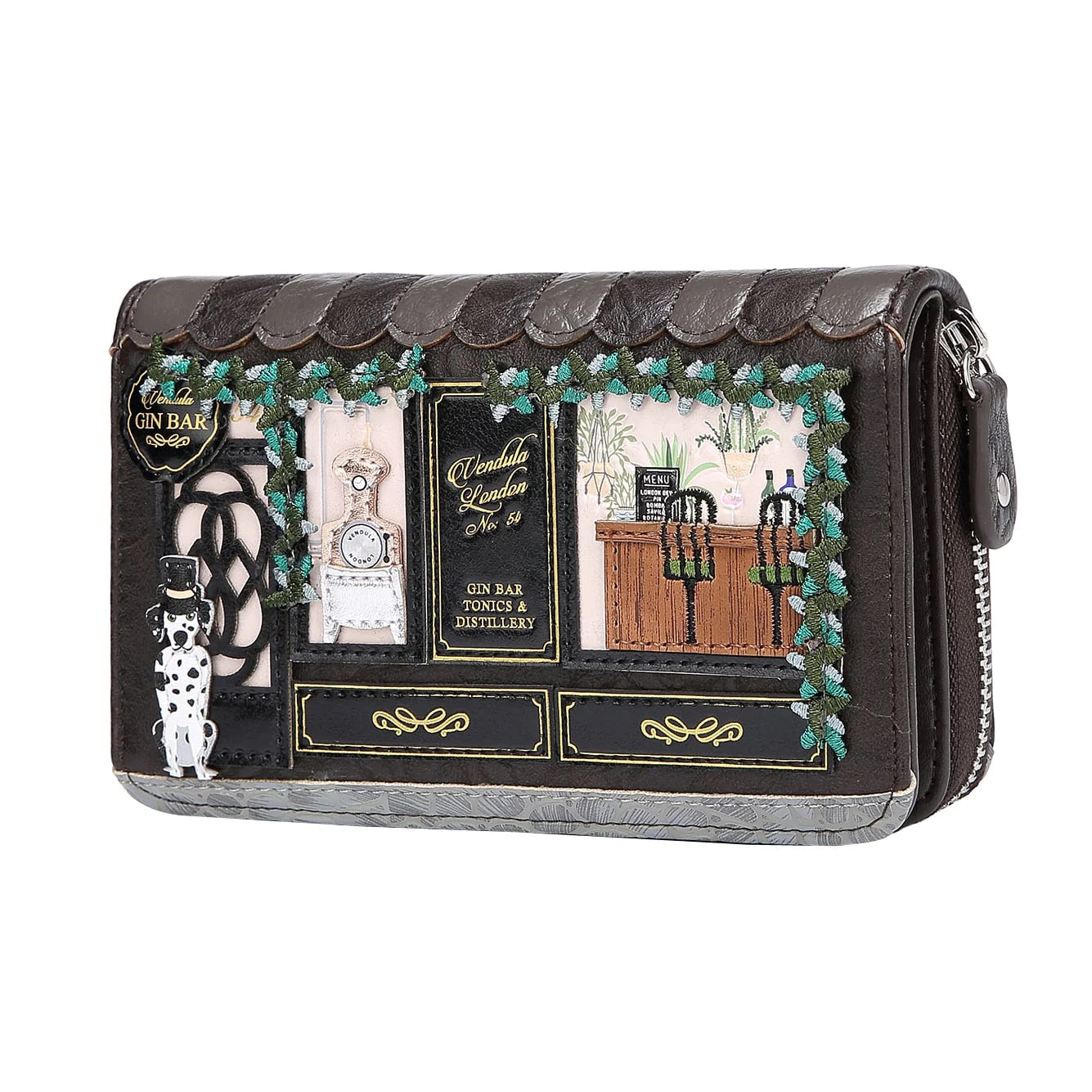 Vendula Gin Bar Medium Ziparound Wallet