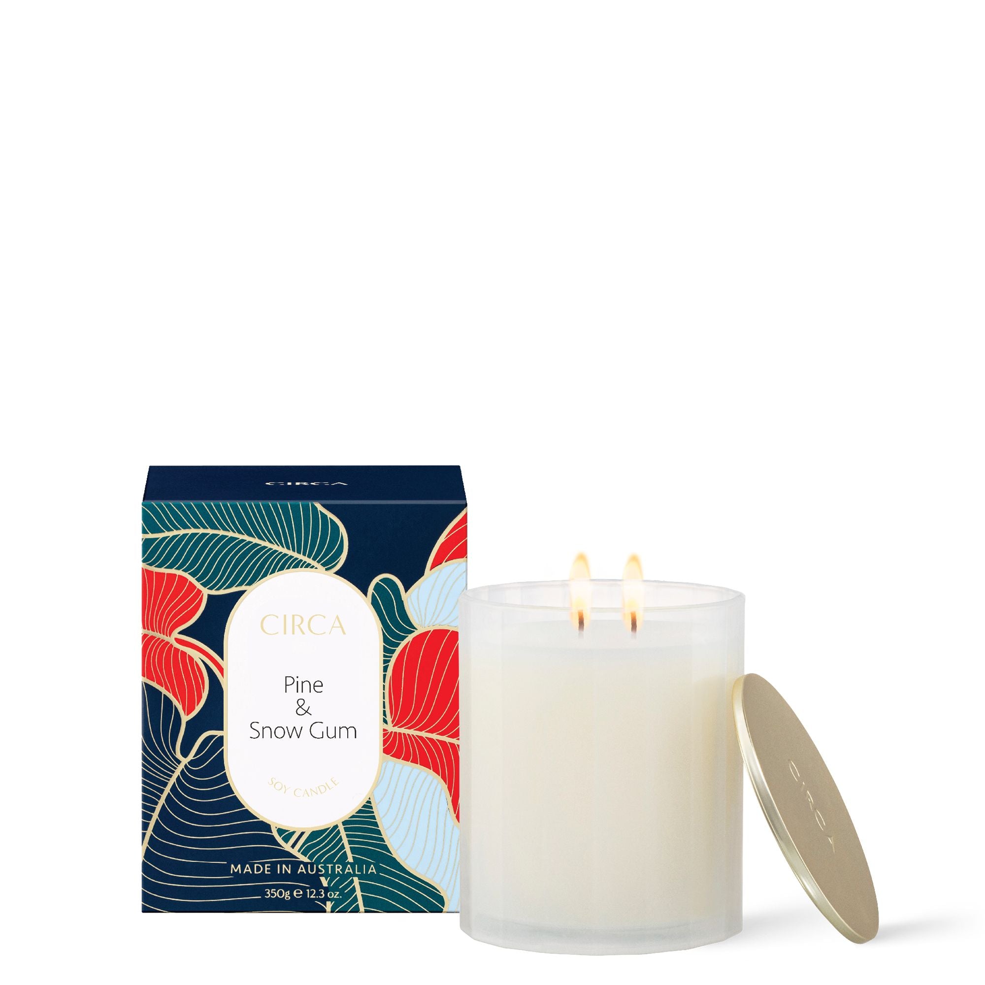 Pine & Snowgum Scented Soy Candle 350g