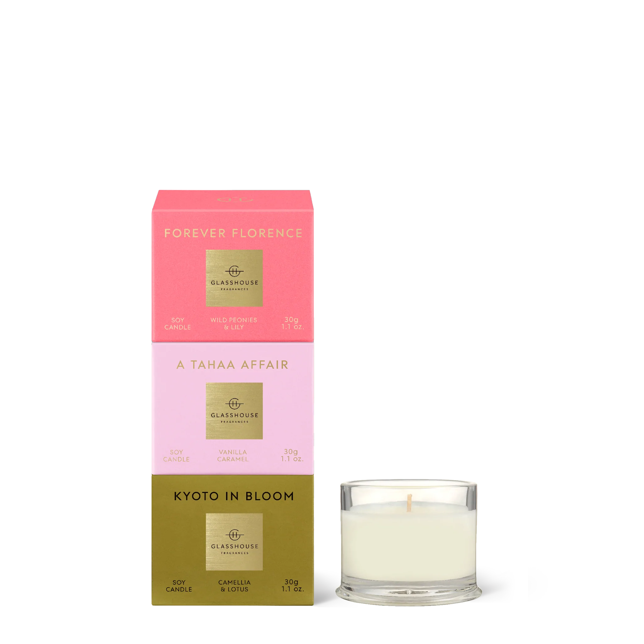 Most Coveted Trio 3 x 30g Soy Candles
