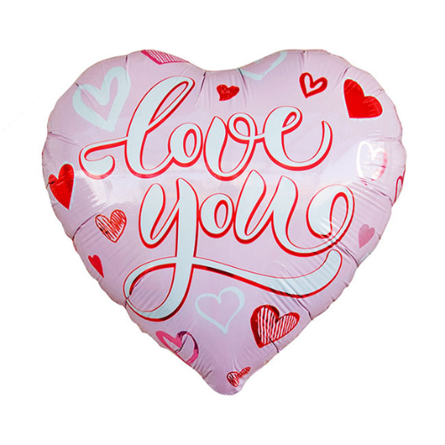 Balloon - Love You Pale Pink