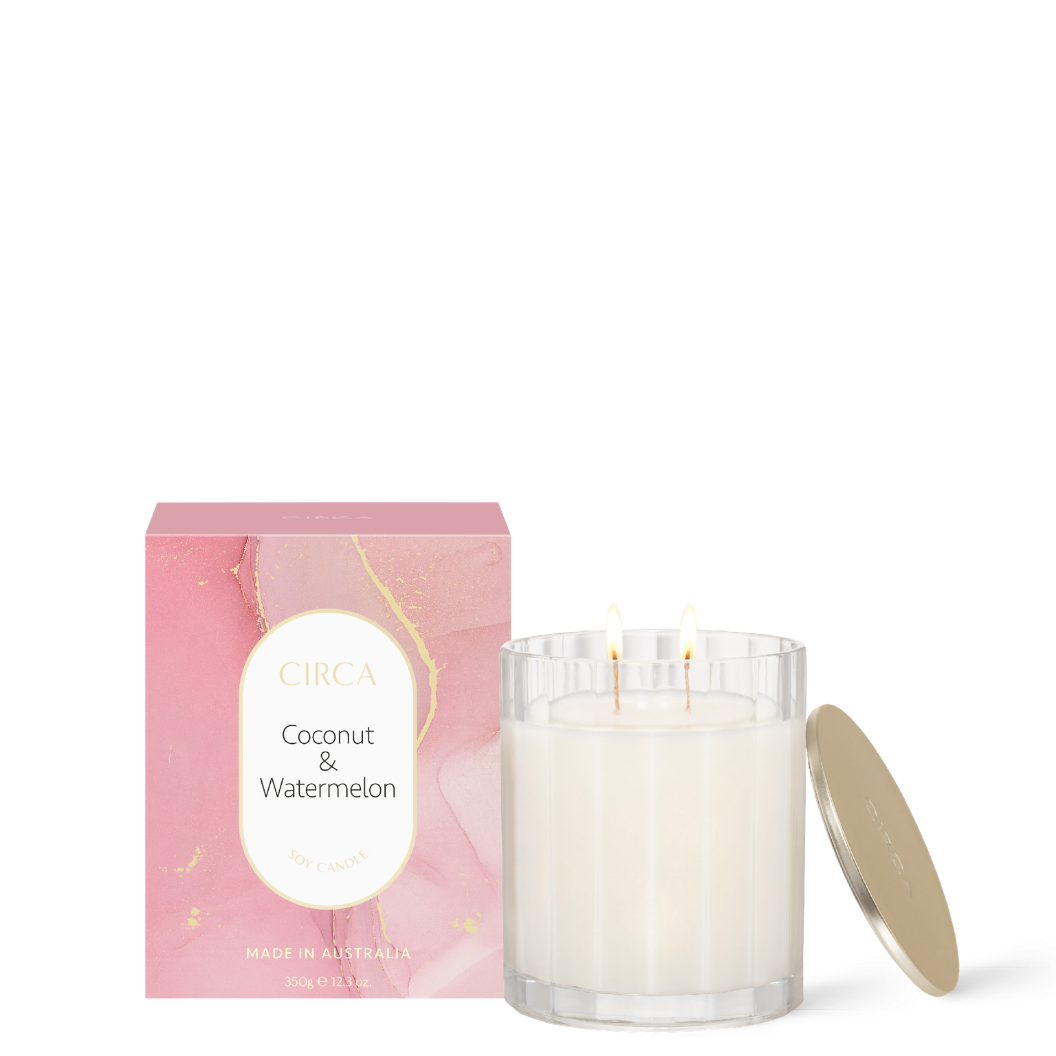 Coconut and Watermelon Soy Candle 350g