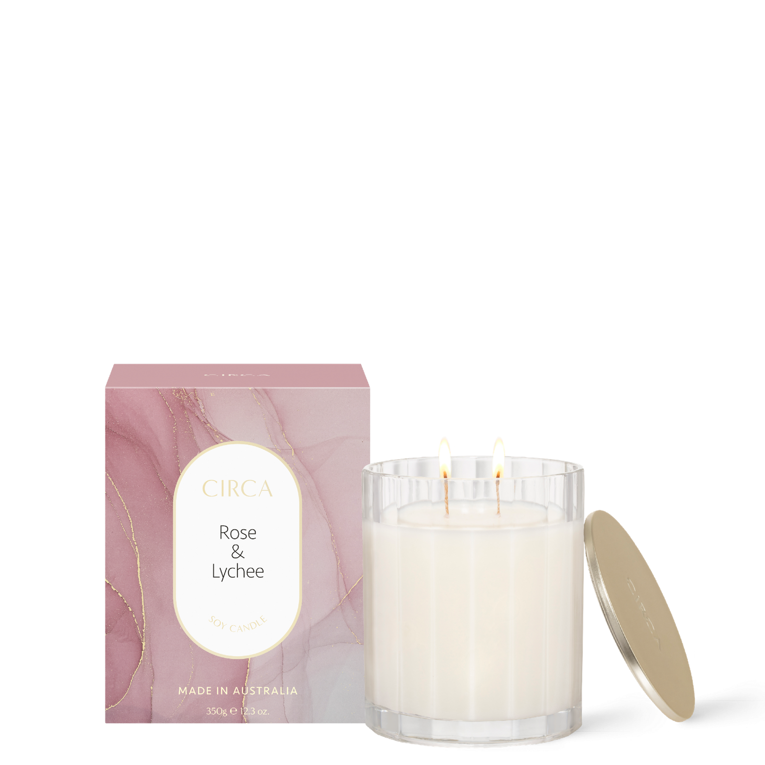 Rose and Lychee Soy Candle 350g