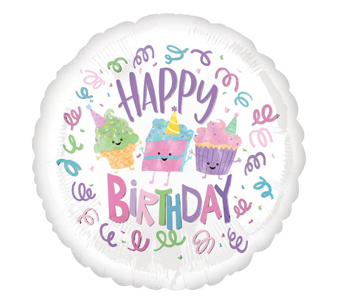 Balloon - Happy Birthday Little Cakes