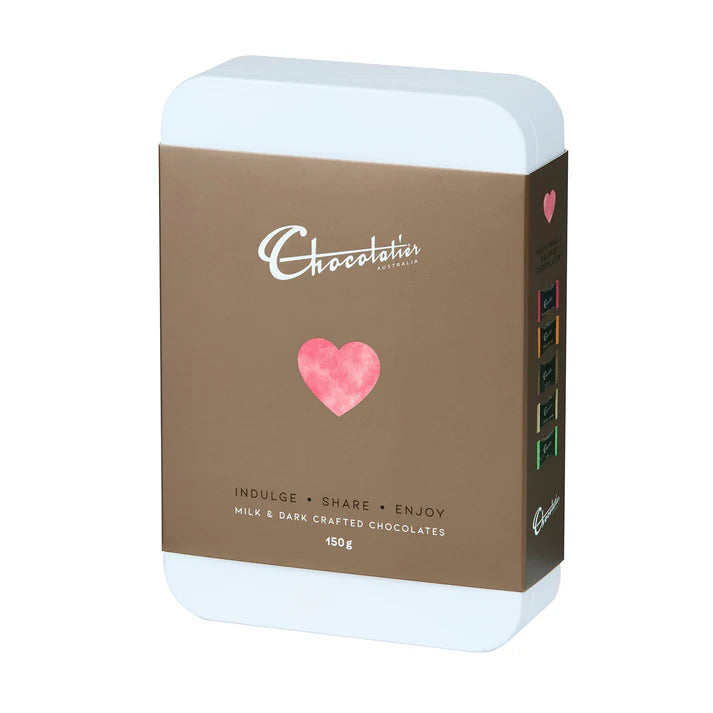 Chocolatier Australia Delights Milk and Dark Chocolate Gift Tin 150g
