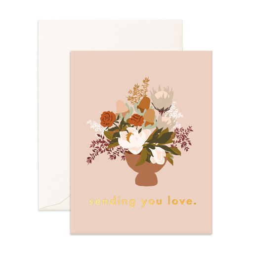 Fox & Fallow Sending Love Still Life Greeting Card