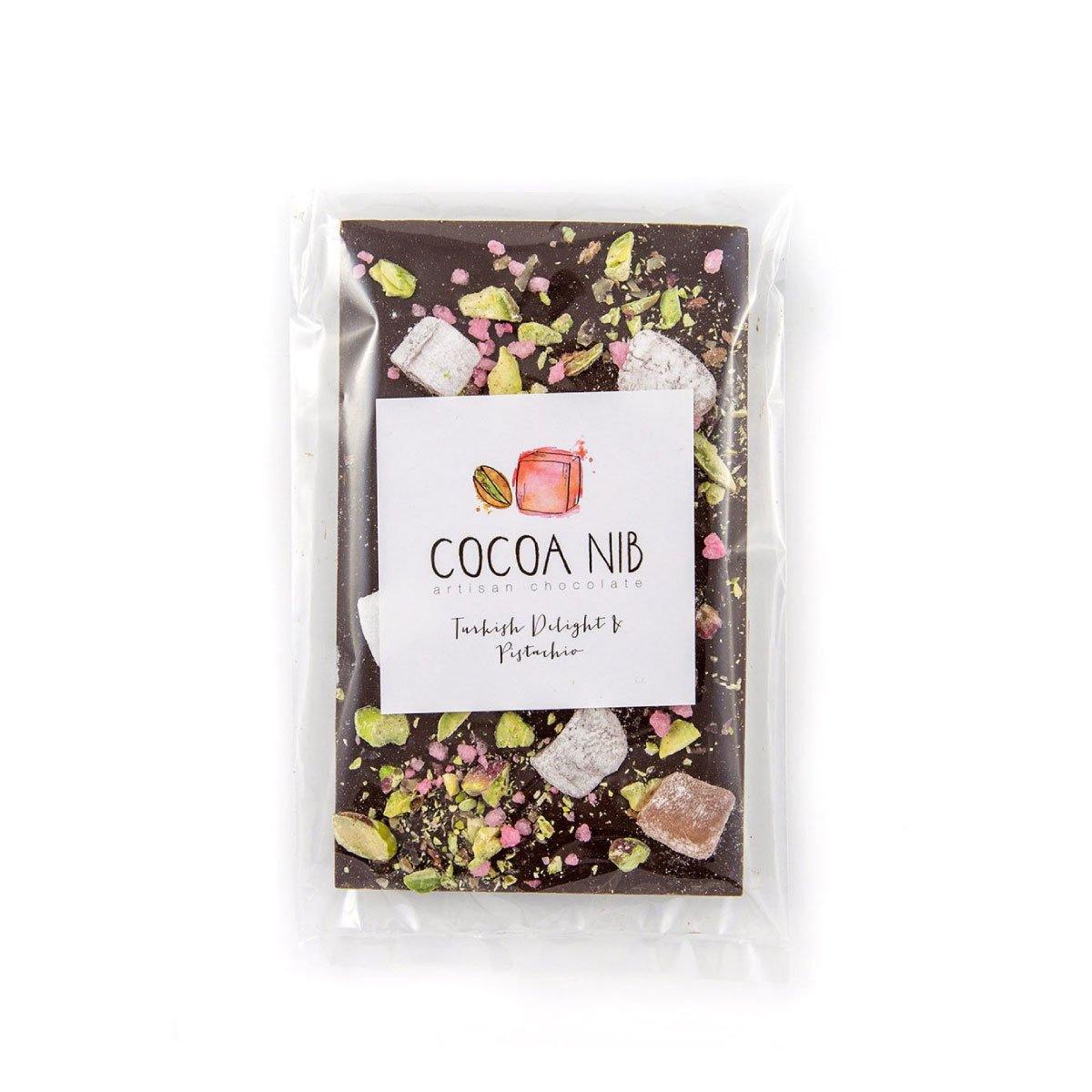 Dark Chocolate Turkish Delight & Pistachio Block -  Absolutely Beautiful Flowers NSW