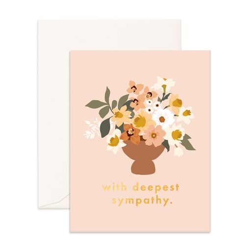 Fox & Fallow Deepest Sympathy Bouquet Greeting Card