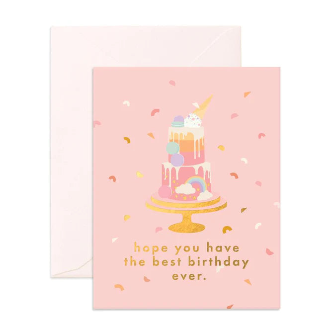 Best Birthday Cake Greeting Card