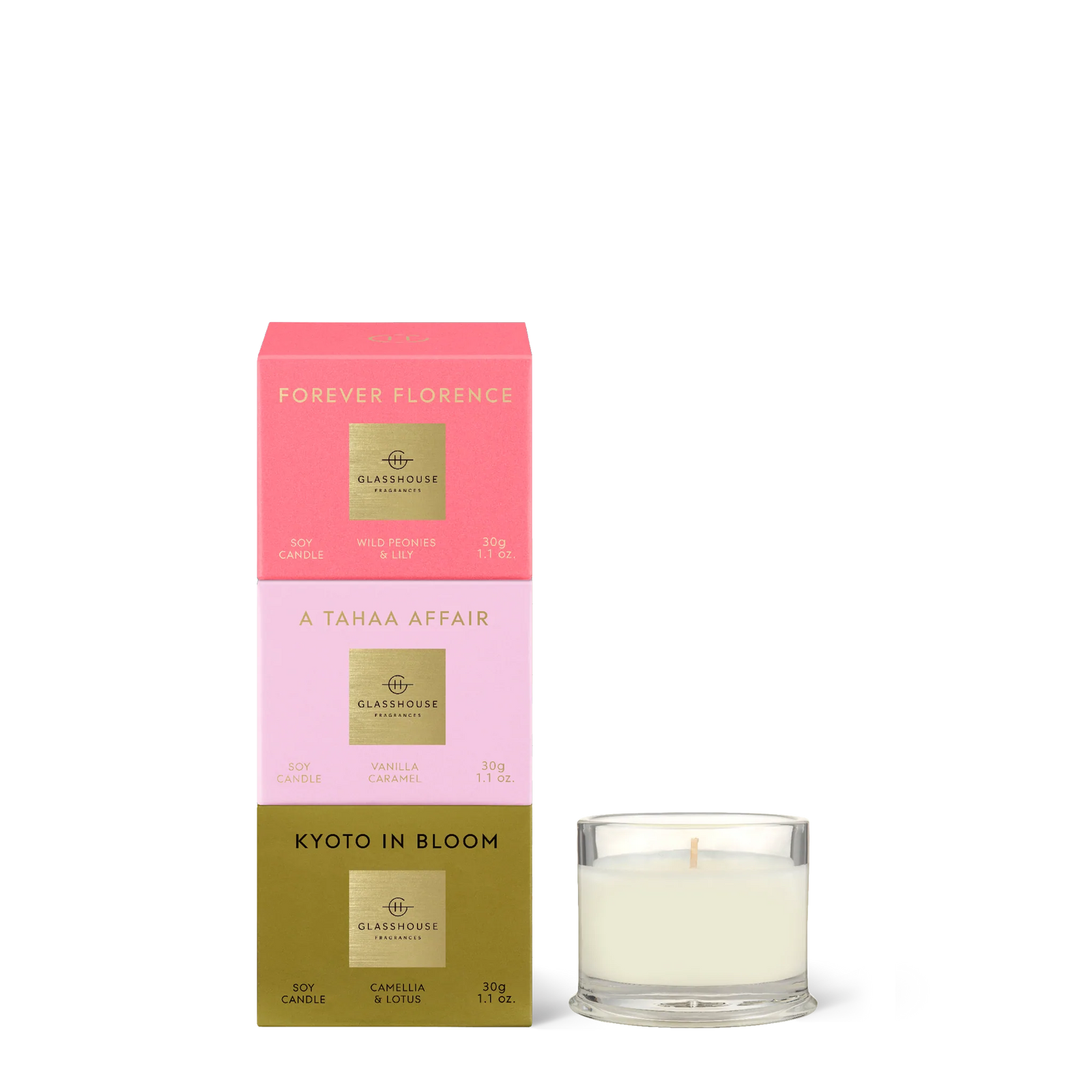 Most Coveted Trio 3 x 30g Soy Candles
