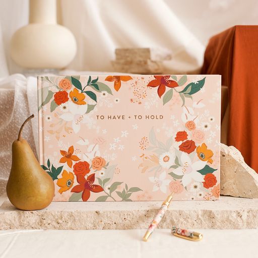 Fox & Fallow Wedding Guest Book Floral