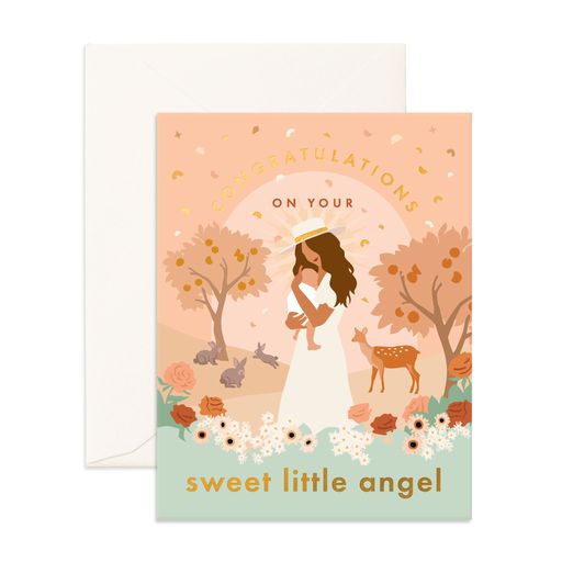 Fox & Fallow Sweet Little Angel Greeting Card
