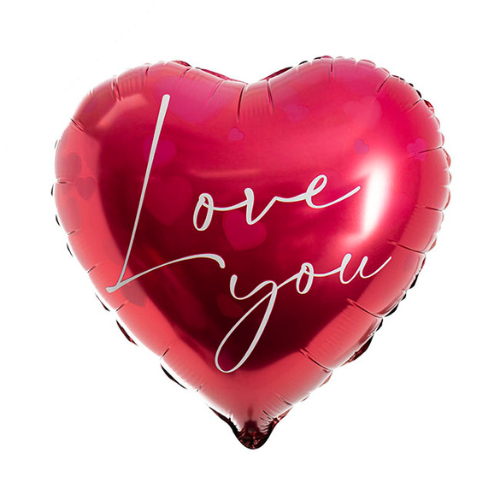 Balloon - Love you hot pink