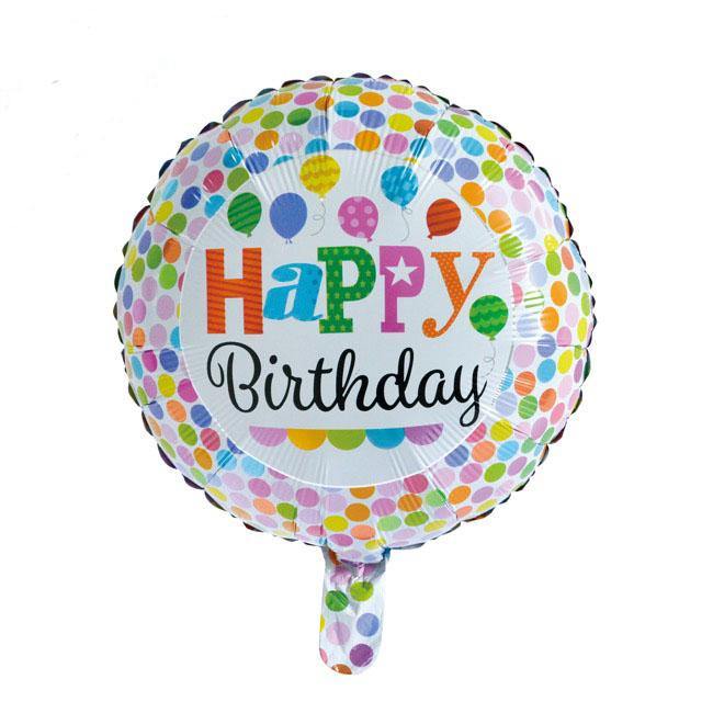 Balloon - Happy Birthday Bright -  Absolutely Beautiful Flowers NSW