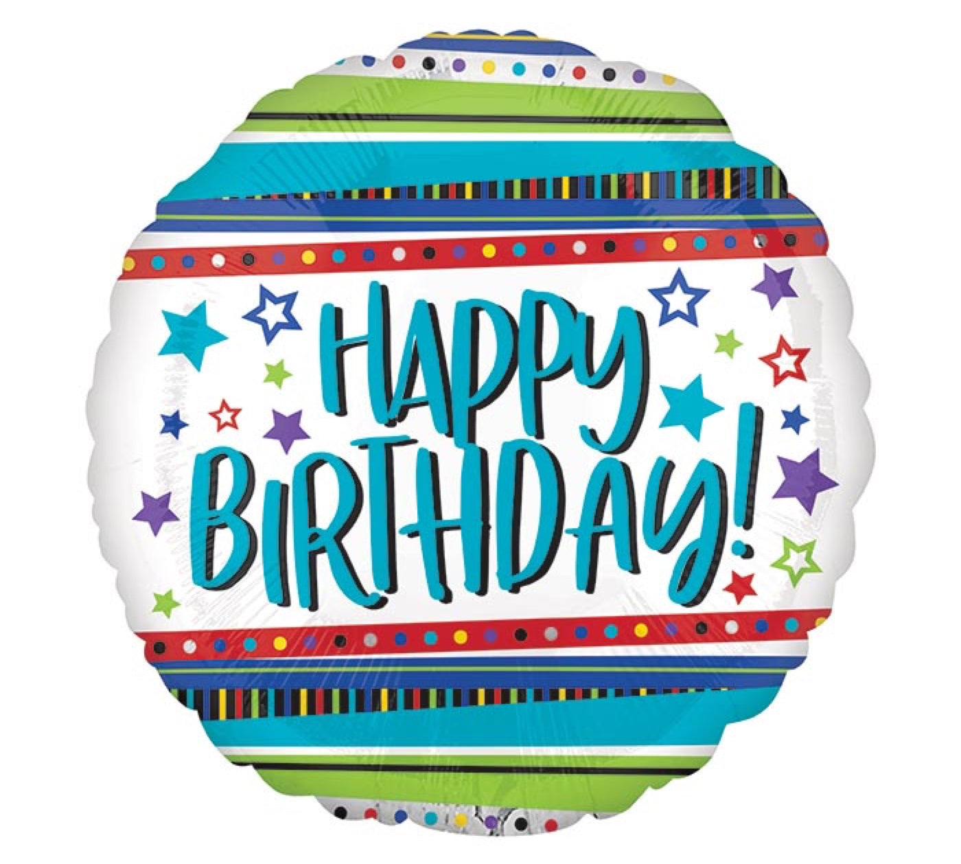 Balloon - Happy Birthday Stars
